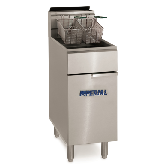 IMPERIAL -TUBE FIRED FRYERS 50 LB. FLOOR MODEL