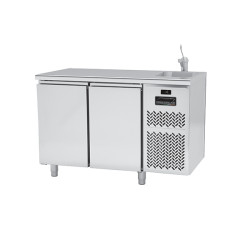 2 Doors 700 with Sink Remote Chiller Counter PLUS PPCL702GNMRFL with Worktop