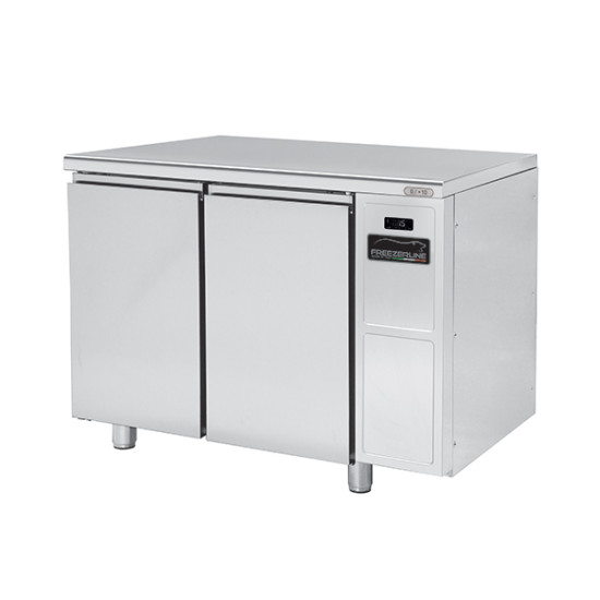 2 Doors 700 Remote Slim Refrigerated counter PLUS PPCT702GNSRFL with Worktop