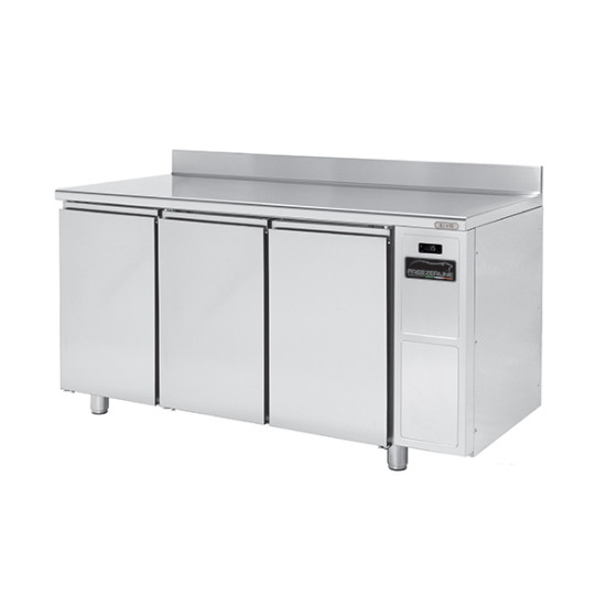 3 Doors 700 Remote Slim Refrigerated counter PLUS PPCT703GNSRALFL Splashback