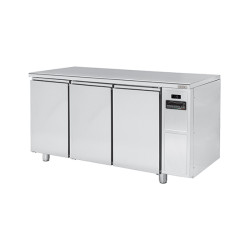 3 Doors 700 Remote Slim Refrigerated counter PLUS PPCT703GNSRFL with Worktop