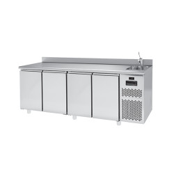 4 Door 700 with Sink Remote Chiller counter PLUS PPCL704GNMRAL Splashback