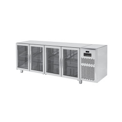 4 Glass Doors 600 Remote Chiller counter PLUS PPCT604GNMRGLSPFL No Worktop